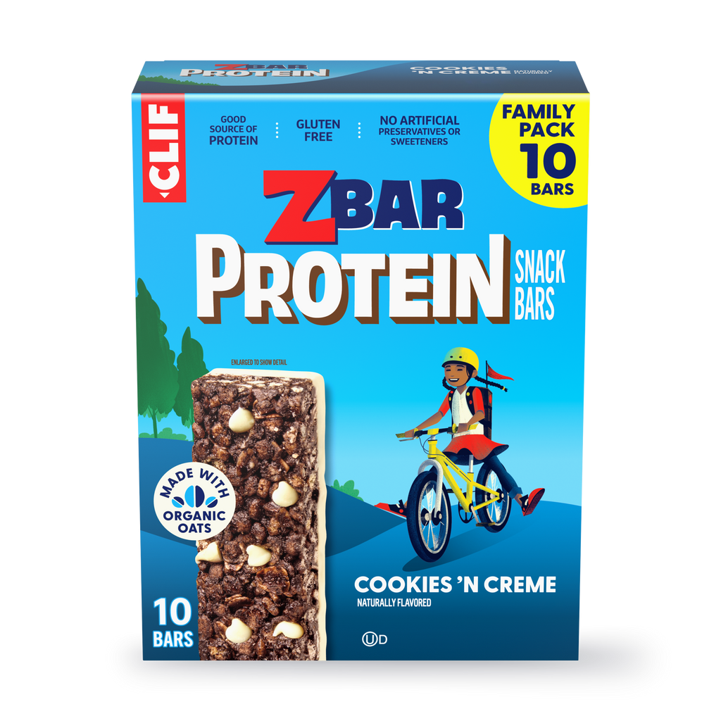 Zbar Protein Cookies 'N Creme Crispy Snack Bars, Gluten Free Protein Bars